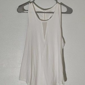 Zyia White Effortless Tank-Long